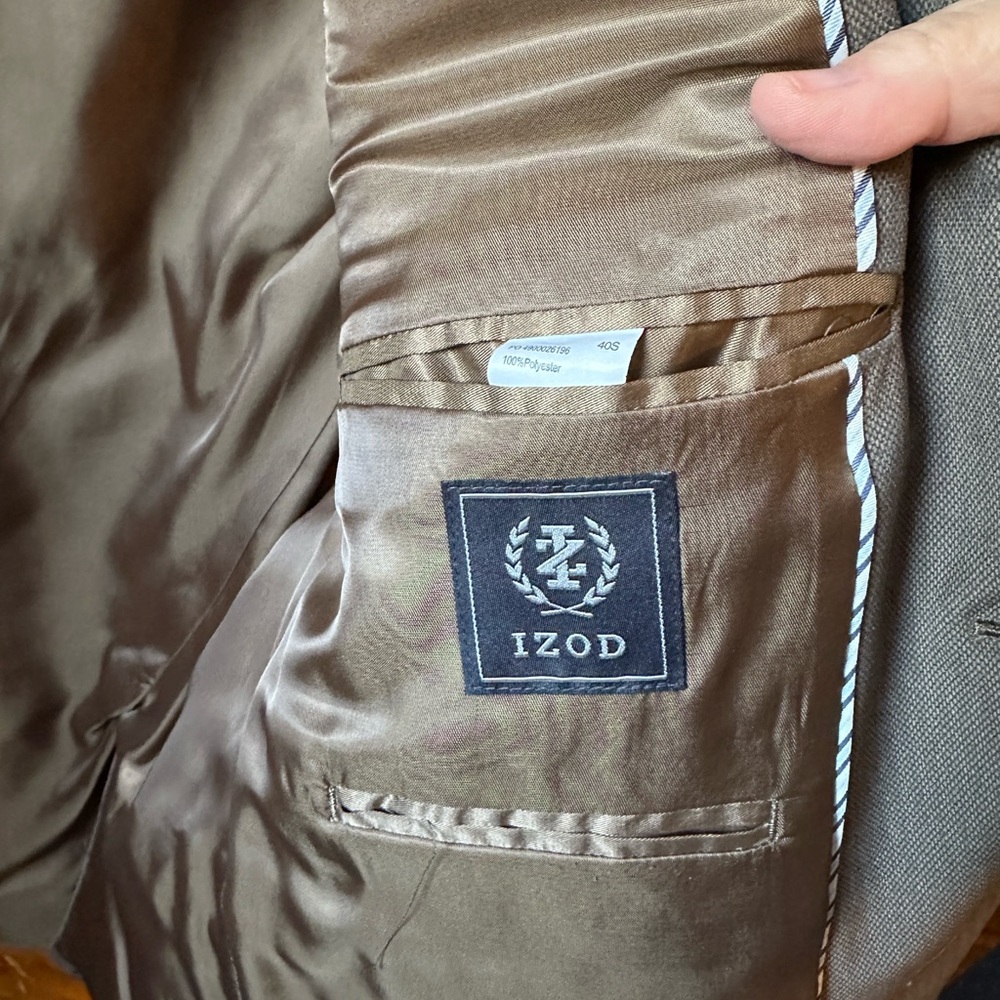 Pristine condition; light brown velvet like material. Very classic and classy!